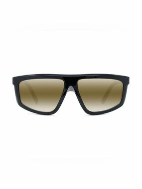 Vuarnet Black Rectangular Sunglasses with Logo